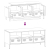 Szafka RTV, antracyt, 101,5x39x43,5 cm, stal walcowana na zimno