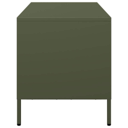 Szafka RTV, oliwkowa, 101,5x39x43,5 cm, stal walcowana na zimno