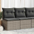 4-cz. sofa ogrodowa z poduszkami, szary, rattan PE i akacja