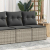 4-cz sofa ogrodowa z poduszkami, jasnoszary, rattan PE i akacja