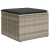 2-cz sofa ogrodowa z poduszkami, jasnoszary, rattan PE i akacja