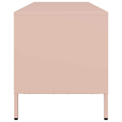 Szafka RTV, różowa, 135x39x43,5 cm, stal walcowana na zimno