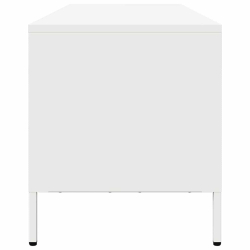 Szafka RTV, biała, 202x39x43,5 cm, stal walcowana na zimno