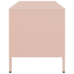 Szafka RTV, różowa, 68x39x43,5 cm, stal walcowana na zimno