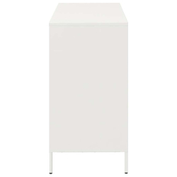 Szafka, biała, 101,5x39x73,5 cm, stal walcowana na zimno