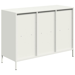 Szafka, biała, 101,5x39x73,5 cm, stal walcowana na zimno