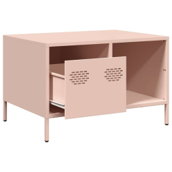 Szafka RTV, różowa, 68,5x50x43,5 cm, stal walcowana na zimno