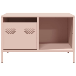 Szafka RTV, różowa, 68,5x50x43,5 cm, stal walcowana na zimno