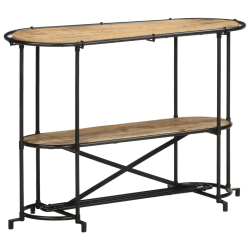 Stolik konsolowy, 110x42x76 cm, lite surowe drewno mango
