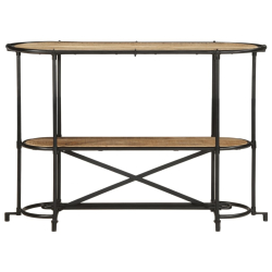 Stolik konsolowy, 110x42x76 cm, lite surowe drewno mango