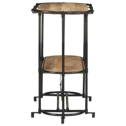 Stolik konsolowy, 110x42x76 cm, lite surowe drewno mango