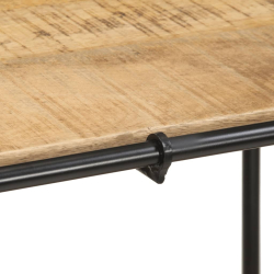 Stolik konsolowy, 110x42x76 cm, lite surowe drewno mango