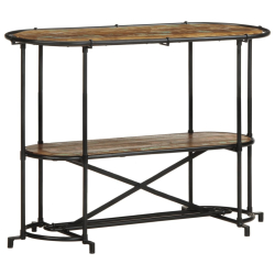 Stolik konsolowy, 110x42x76 cm, lite drewno z odzysku