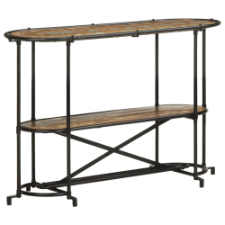 Stolik konsolowy, 110x42x76 cm, lite drewno z odzysku