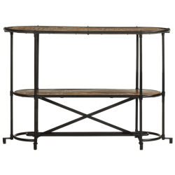 Stolik konsolowy, 110x42x76 cm, lite drewno z odzysku