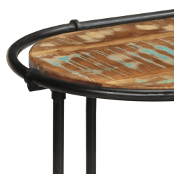 Stolik konsolowy, 110x42x76 cm, lite drewno z odzysku