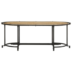 Stolik kawowy, 110x55x40 cm, lite surowe drewno mango