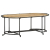 Stolik kawowy, 110x55x40 cm, lite surowe drewno mango