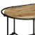 Stolik kawowy, 110x55x40 cm, lite surowe drewno mango