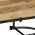Stolik kawowy, 110x55x40 cm, lite surowe drewno mango