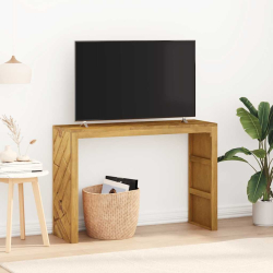 Stolik konsolowy, 110x35x75 cm, lite drewno tekowe