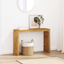 Stolik konsolowy, 110x35x75 cm, lite drewno tekowe