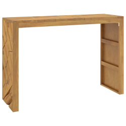 Stolik konsolowy, 110x35x75 cm, lite drewno tekowe
