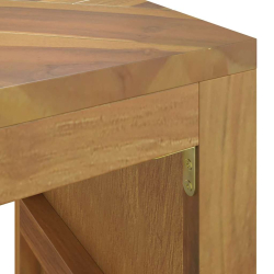 Stolik konsolowy, 110x35x75 cm, lite drewno tekowe