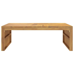 Stolik kawowy, 110x60x38 cm, lite drewno tekowe