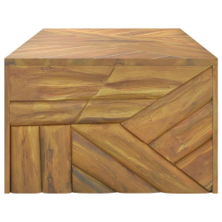 Stolik kawowy, 110x60x38 cm, lite drewno tekowe