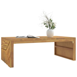 Stolik kawowy, 110x60x38 cm, lite drewno tekowe