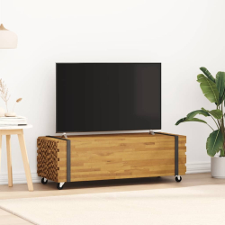 Stolik kawowy, 110x45x35 cm, lite drewno tekowe
