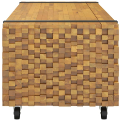 Stolik kawowy, 110x45x35 cm, lite drewno tekowe