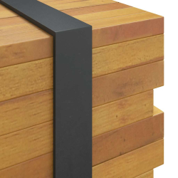 Stolik kawowy, 110x45x35 cm, lite drewno tekowe