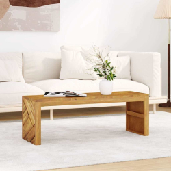 Stolik kawowy, 110x35x38 cm, lite drewno tekowe