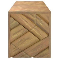 Stolik kawowy, 110x35x38 cm, lite drewno tekowe