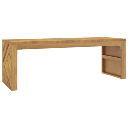Stolik kawowy, 110x35x38 cm, lite drewno tekowe