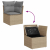4-cz. sofa ogrodowa z poduszkami, beżowy, rattan PE i akacja
