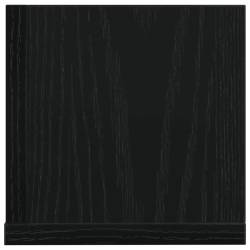 Półki ścienne, 2 szt., czarny, 100x16,5x16,5 cm
