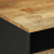 Stolik kawowy, czarny, 80x54x40 cm, lite surowe drewno mango