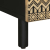 Stolik kawowy, czarny, 80x54x40 cm, lite surowe drewno mango