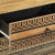 Szafka nocna, czarna, 50x33x60 cm, lite surowe drewno mango