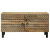 Stolik kawowy, czarny, 80x50x40 cm, lite surowe drewno mango