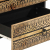 Szafka nocna, czarna, 50x33x62 cm, lite surowe drewno mango