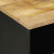Szafki nocne, czarne, 2 szt., 40x33x46 cm, lite drewno mango