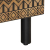 Stolik kawowy, czarny, 80x50x40 cm, lite surowe drewno mango