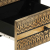 Szafka nocna, czarna, 40x33,5x46 cm, lite surowe drewno mango