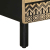 Szafka nocna, czarna, 40x33,5x46 cm, lite surowe drewno mango