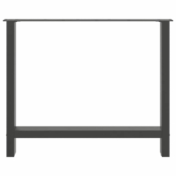 Nogi do stolika kawowego, antracyt, 2 szt., 90x(72-73) cm, stal
