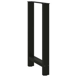 Nogi do stolika kawowego, czarne, 2 szt., 40x(90-91) cm, stal